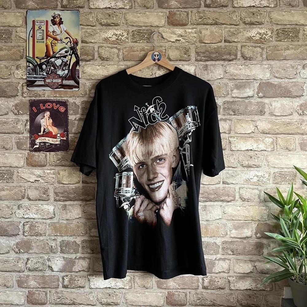 90s Backstreet Boys Nick Carter Drums Boot Pop Boy Band Merch Double Sided Grap S