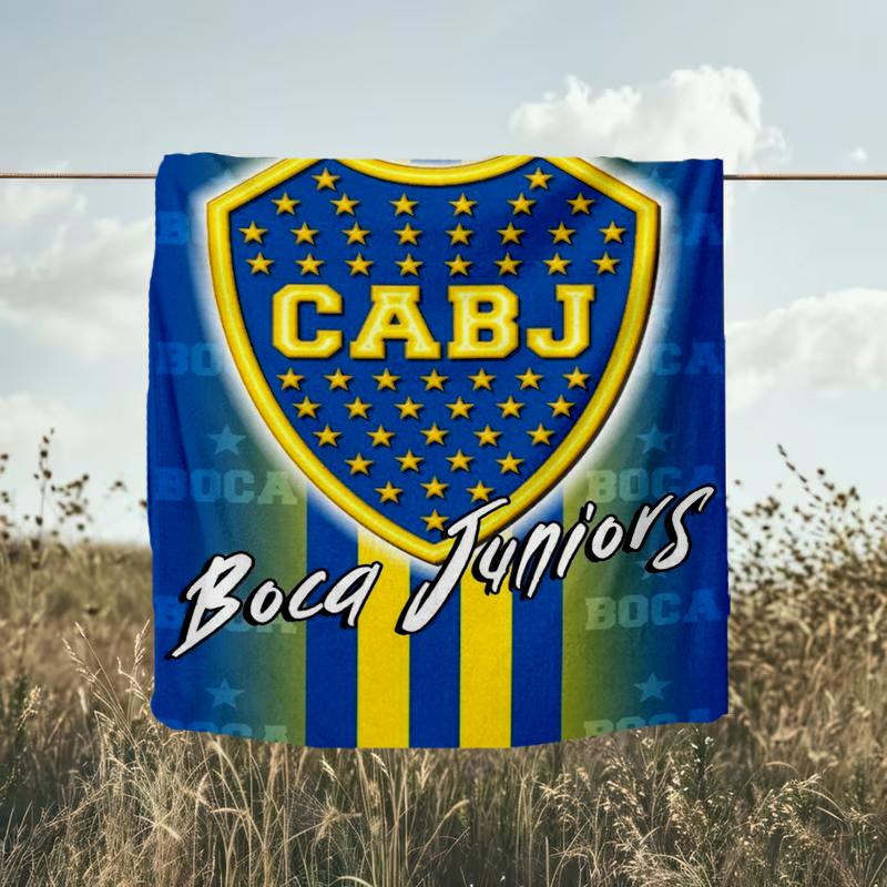 1pz Coperta Morbida in Flanella Stampata Boca Football Club per Camera da Letto Adulto Soggiorno Divano Campeggio Viaggio Regali per Fan Regali di Natale