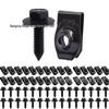 Universal Car Body Fasteners: M6 Bolts & U-Nut Clips for Bumper Fender Liner