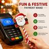 Christmas Card Reader Accessory Payment Wand, Festive Credit Holder for Readers, Reindeer Holiday Retail Display Prop Snowman Snowflake Accessory, Fun