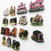 Villa Architecture Refrigerator Fridge Magnet Sticker 3D Handmade Resin Travel Gift Souvenir Collection Home Decoration