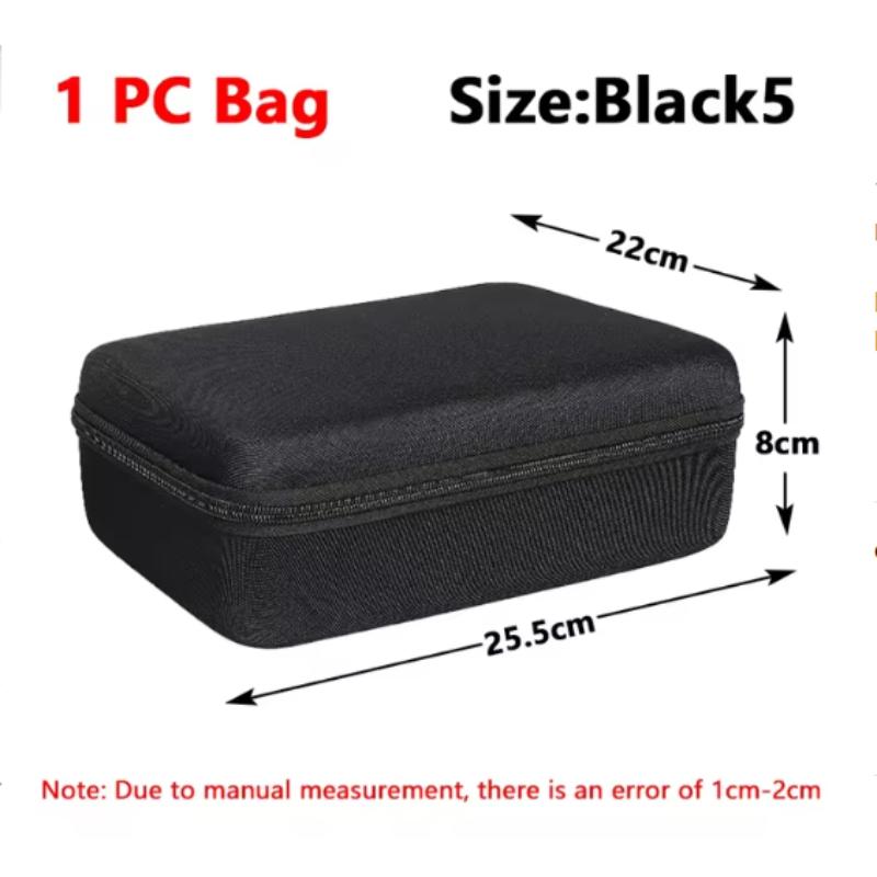 1 stuks EVA Opbergdoos Reizen Rits Kleine Tas Draagbare Beschermende Opbergkoffer Buitengereedschapstas 6 soorten Maat Organizer Accessoires