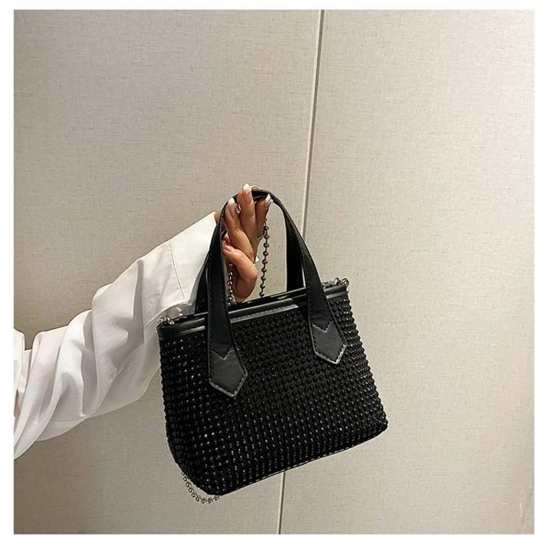 Genți de mână de designer de lux pentru femei, geantă cu lanț, geantă de umăr, geantă de mesager, vară 2022, genți crossbody cu incrustație de diamante din piele PU