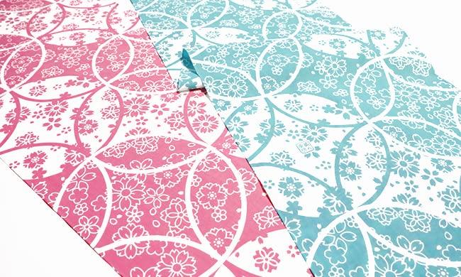 Some no Anbo Tenugui hand Shippo Tokuoka Made in 35cm x 100cm (Japanese towel) "Sakura (Sakura Pink)" - Hand-dyed, 100% Cotton, weave, Japan,