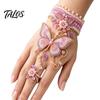 Adult Arts And Crafts Kits DIY Beaded Bracelet Kit, Bead Weaving Jewelry Kit with Pattern Guide, Adjustable Intermediate Loom Patterns Hand