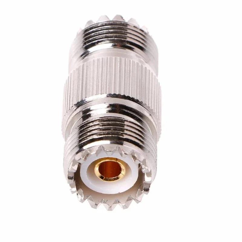 

5pcs RF Connector SL16 Adapter SO239 UHF-KK Female To Double-through Head army green