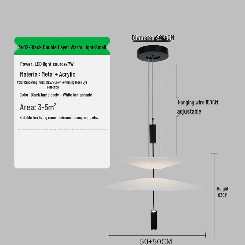 Modern Villa Flamingo UFO Pendant Light