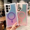 High Quality Chameleon Anti-Drop Armor Magsafe Case For Samsung Galaxy S23 S25 Ultra S24 Plus Magnetic Wireless Charging Cover