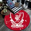 Liverpool Runder Teppich, Teppich für Wohnzimmer Schlafzimmer Sofa Spielzimmer Dekoration, Rutschfeste Bodenmatte