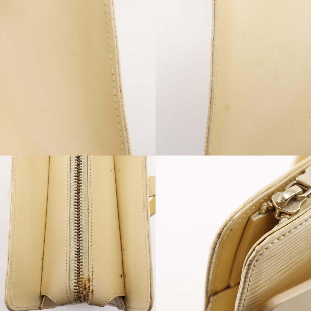 LOUIS VUITTON Croisette PM Tote Bag M5249A Vanilla cream Epi Leather Women Used