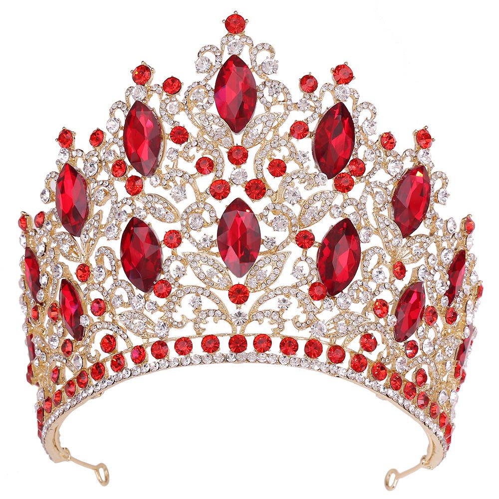 DIEZI New Arrival Princess Big Crystal Crown For Women Wedding Bridal Bride Luxury Elegant Queen Tiara Crown Hair Accessories