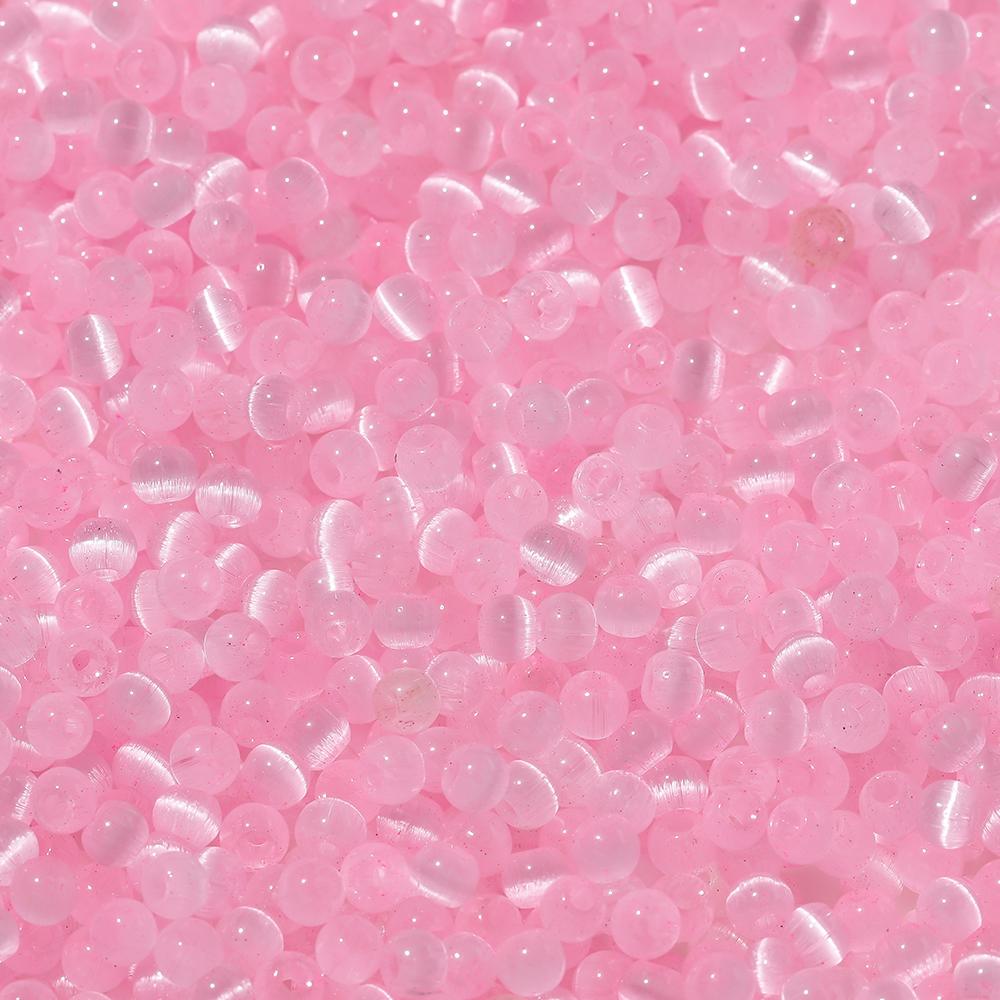 100 Stück/Los 4mm farbige Glas Katzenaugenperlen rund lose Abstandshalterperlen für DIY Schmuckherstellung Halsketten Ohrringe Bastelbedarf
