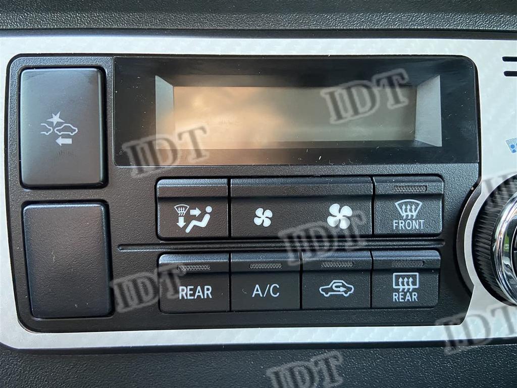 IDT 200 Series Hiace Air Conditioner Panel Sheet Sticker Interior Custom with Mini Waste (5D Carbon White)