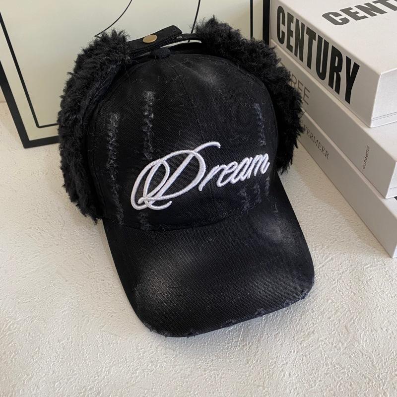 JYL TS DIY Washed Denim Cap Unisex Winter Street Ear Protection Hat Cotton 1222Mao12123 флирт