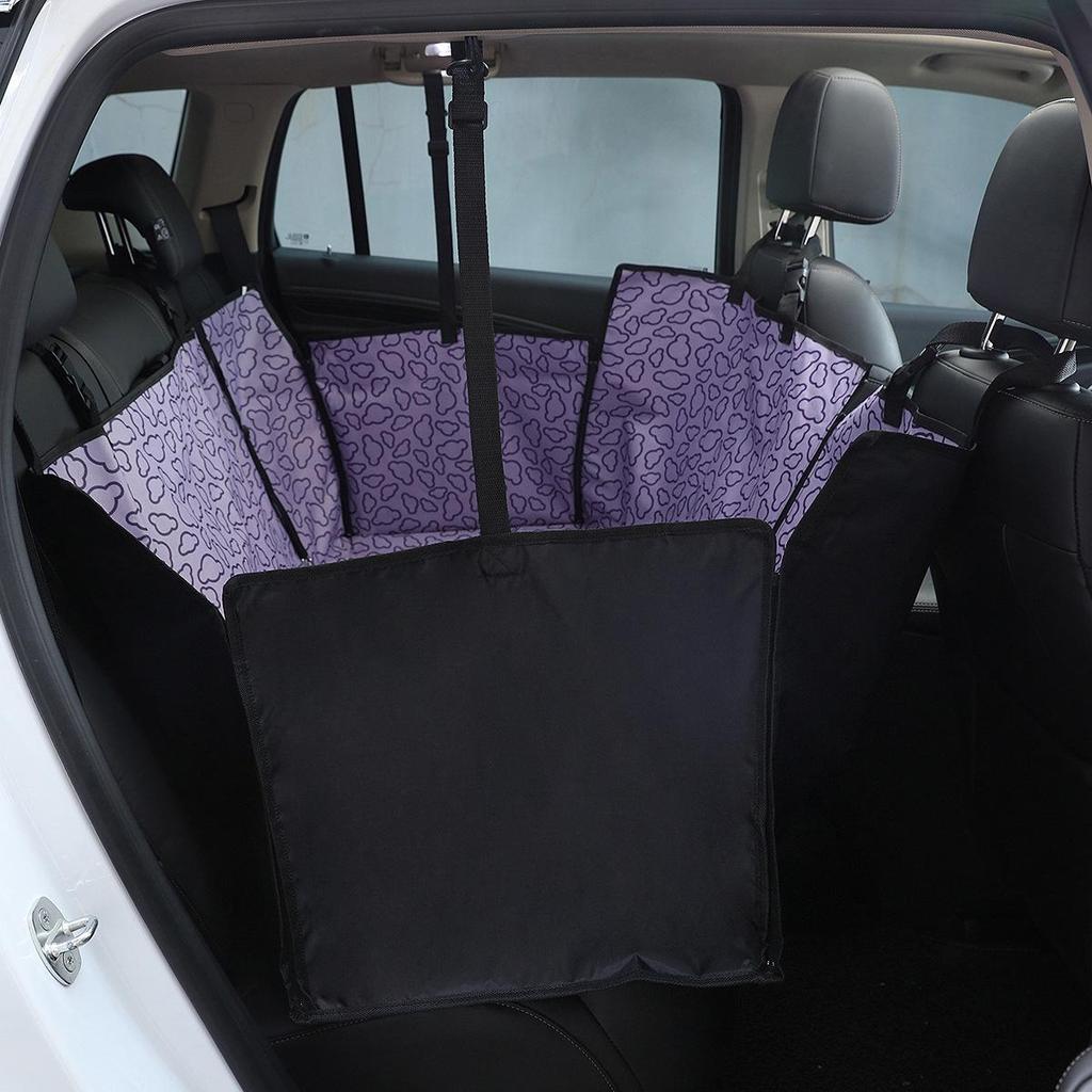 Pet Car Seat Cushion: Oxford Cloth Double Seat Pad for Rear Car Seats