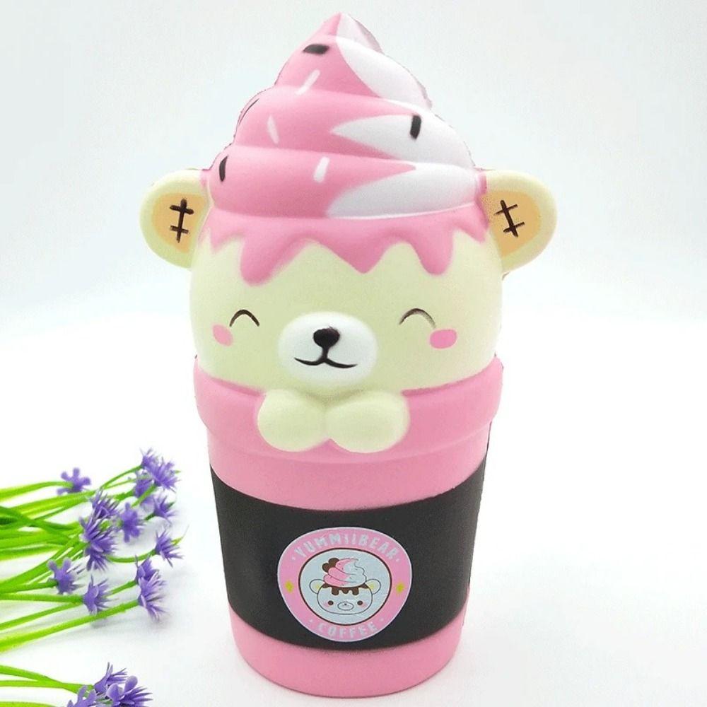 

Lovely Sweet Cone Bear Slow Rebound Toy Cone Bear Simulation Ice Cream Pinch Toy Kids
