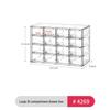 Armoire Miroir de Salle de Bain en Acrylique & Support de Rangement pour Cosmétiques