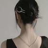 2026 Trendy U Shape Moon Hair Sticks for Women Vintage Elegant Chinese Black Crystal Hairpins DIY Hairstyle Hair Accessories