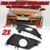 2PCS Car Front Fog Light Grille Fog Lamp Cover Front Grille Grill For Vauxhall Corsa C 2003-2006 1400729 1400728 1400299 ABS