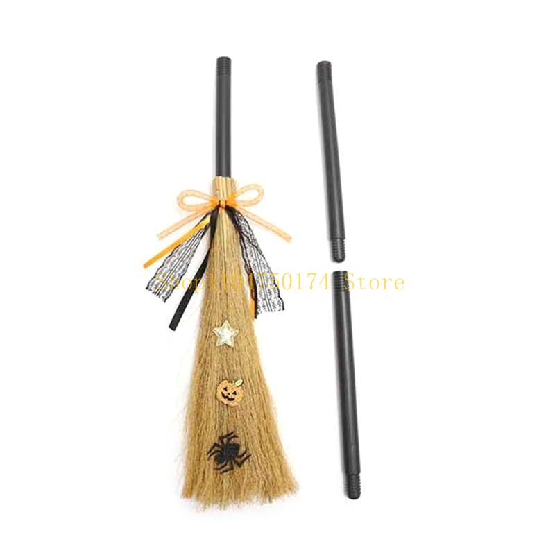 Multifunction Halloween Witch Broomstiscks Household Decorative Ornament Top Sale