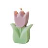 Tulip Scented Candle Gift Figurine - Flower Shaped Wax with Fragrance