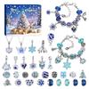 Christmas Advent Calendar DIY  Alloy Bracelet Jewelry Set