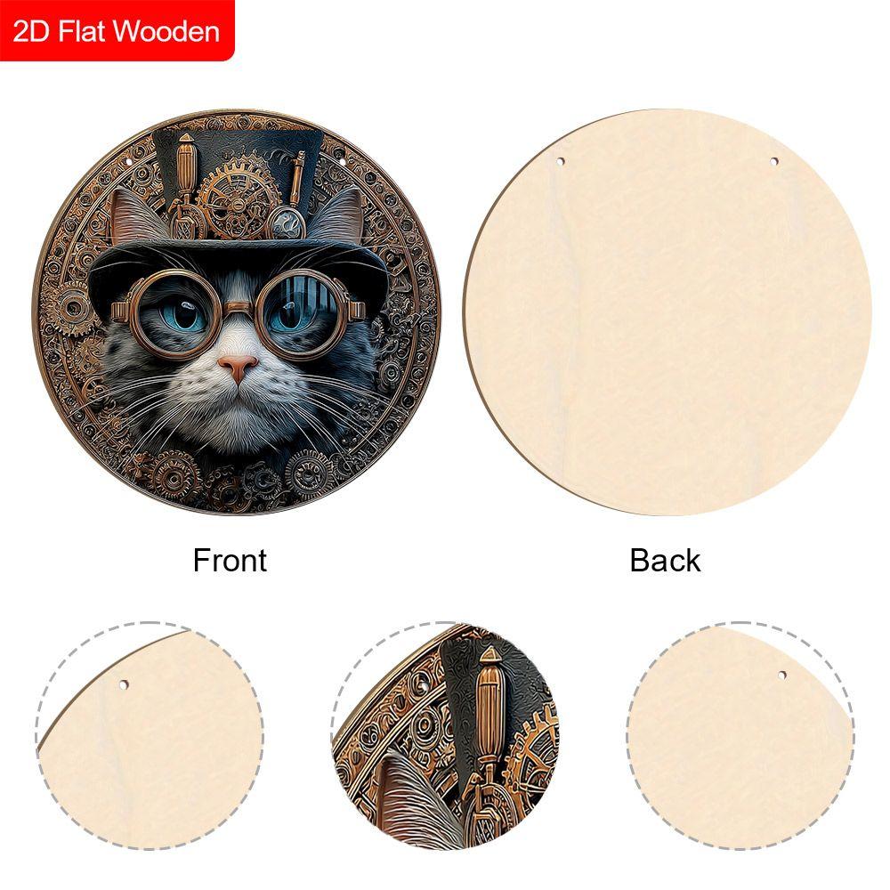 2D Flat Wooden Hanging Decorative Signs, Family Wall or Door Decoration, Garden Decoration, Housewarming Gifts for Friends