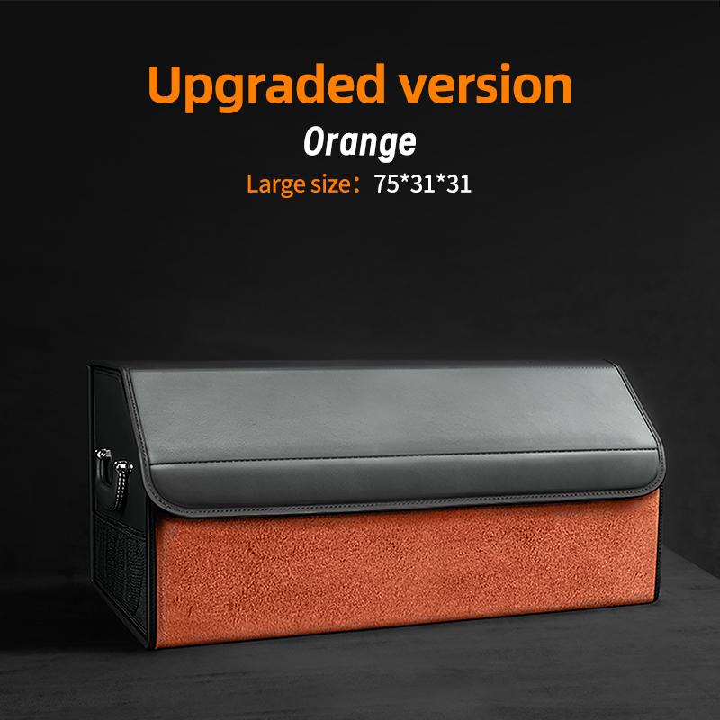 Auto Wildleder Kofferraum Organizer Große Kapazität Leder Faltbare Aufbewahrungsbox Tragbar Multifunktional Werkzeug Organizer Auto Zubehör