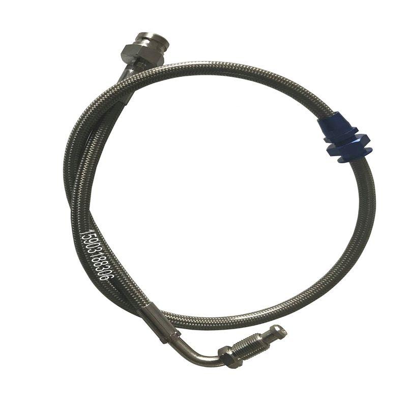 

Auto Spare Parts Motorcycle Brake Line Stainless Steel Braid PTFE Pipe With Stainless Steel Material Fittings 45CM
