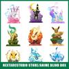 Anime Pokemon Funism Original Adventure Eevee Family Suit BlindBox Flareon Espeon Sylveon ActionFigure Collection Model Toy Gift Kid Friendly