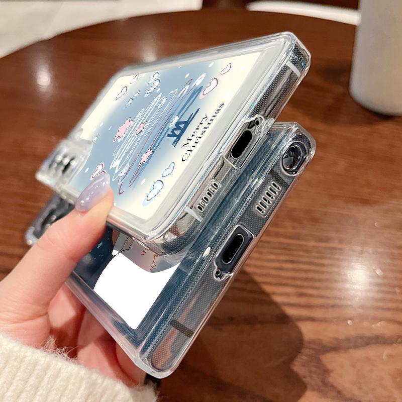 Christmas Tree Print Case For Samsung Galaxy S25 S24 S22 Ultra S23 S24 FE A17 A56 A16 A36 A26 A55 A15 A25 A54 5G Clear Soft TPU Phone Cover