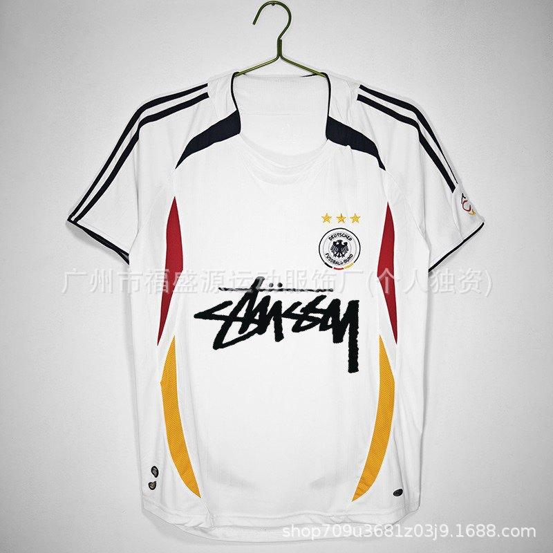 Retro Jersey Brazil Argentina Germany England Portugal Spain Signature Short Sleeved Football