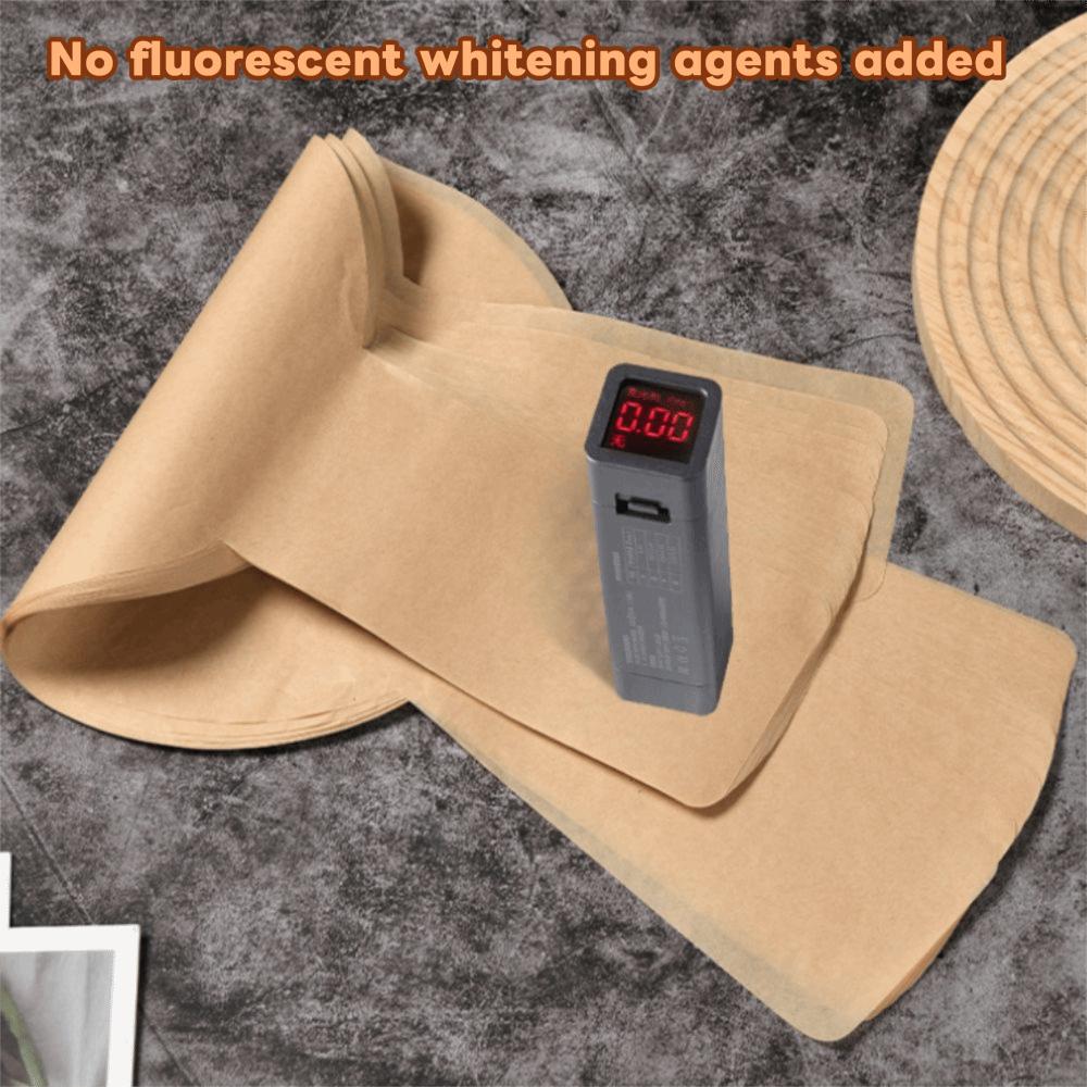 50PCS with Long Handle Sourdough Baking Parchment Paper Non-stick Cake Pan Liner  Air Fryer