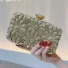 Floral Diamond Evening Bags Luxury Chain Shoulder Crossbody Bags Party Wedding  Clutch Ladies Elegant Purse Handbags