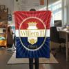 Willem II Tilburg Flannel Blanket, High quality Comfortable for All Seasons, Home Decor, Warmth and Comfort