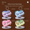 Mini Desktop Piano Keychain Cute Music Game Machine Innovative Study Toy for Kids Bag Accessories
