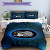Fc Crest Design Printed Pattern Duvet Cover Set – includes 1 duvet cover and 2 matching pillowcases Bedroom decor Christmas gifts