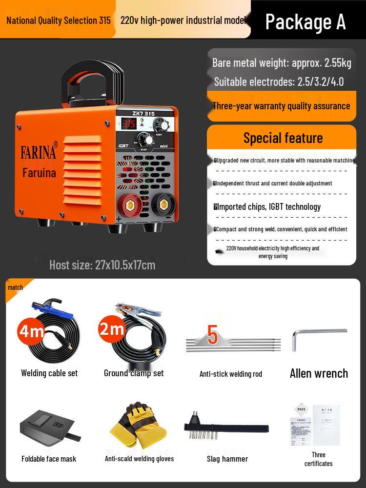 Dual Voltage Handheld Welding Machine: 220V/380V, Portable, Household & Industrial Use, Pure Copper