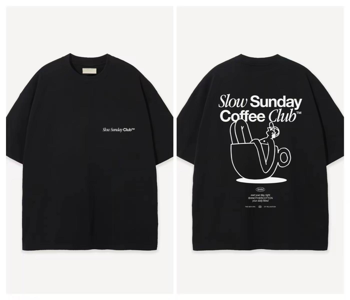 2026 new Clothing Cotton Black Tshirt American Style Retro Casual Trend Streetwear Hipster Oversized Unisex Shirt M