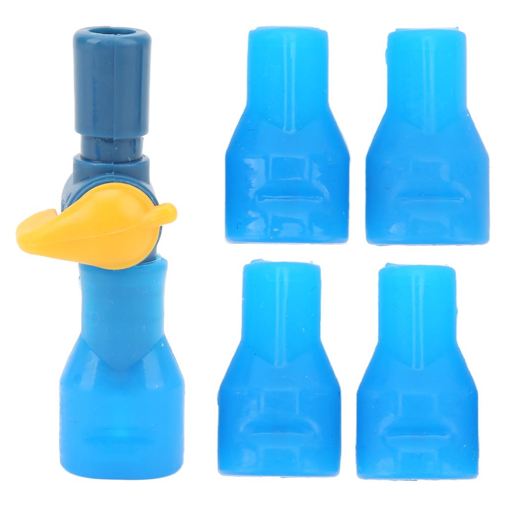 5 Stück Wasserbeutel Beißventil Lebensmittelqualität Silikon mit geradem Schlauchverbinder Wasserbeutel Saugdüse