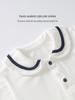 Tinkerbell Unisex Baby Navy Lapel T-Shirt - Short Sleeve Summer Top for Children