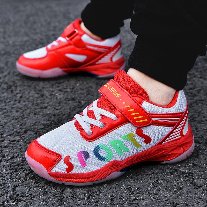 

Весенние новые кроссовки для бадминтона для мальчиков и девочек, сверхлегкие нескользящие кроссовки 36