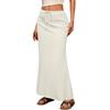 European and American Women's Solid Color Drawstring Waist Multi-color Half Skirt