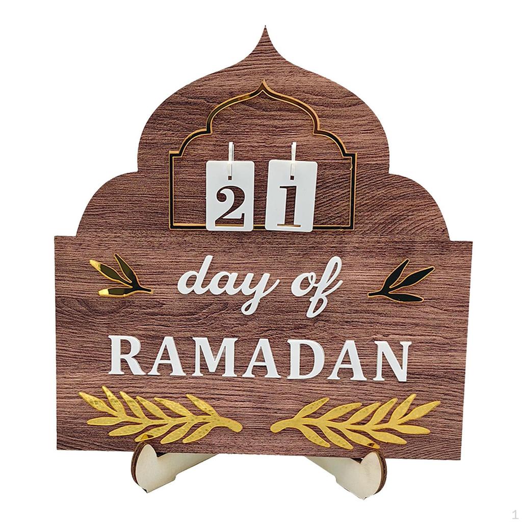 Ramadan-Dekoration, Holzfigur, Kunsthandwerk, Kalender, Statue, Tischdekoration für den Flur