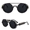 Punk Steampunk Sunglasses Retro Men'S Round Punk Eyewear Women Uv400 Sunglasses