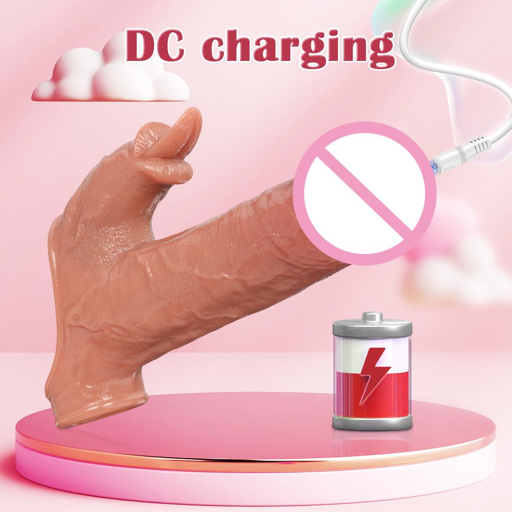 Remote Control Reusable Penis Extender Dildo Sleeve Glans Delay Ejaculation Cockring Adult Vibrator Couples Sex Toys for Men