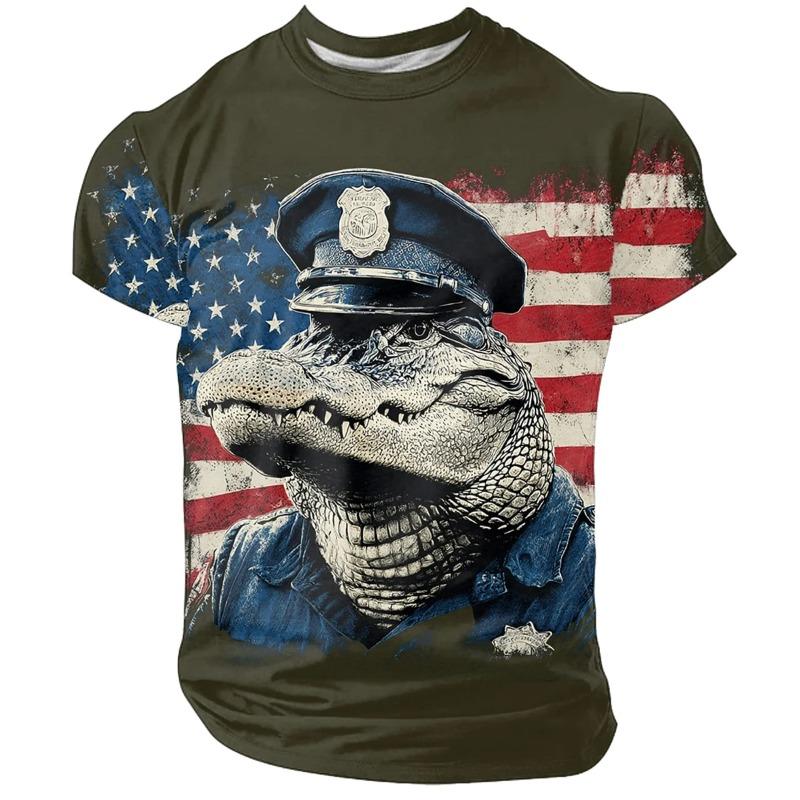 Men's Halloween Sports T-shirt 3D Neutral Skull Print Round Neck Short Sleeved Casual, Comfortable and Fashionable Top