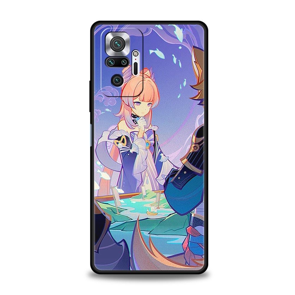 For Redmi 10C Cases Funda Genshin Impact Soft Phone Case For Xiaomi Redmi Note 12 11 9S 9 8 10 Pro Plus 7 9T 8T 9C 9A 8A Cover