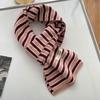 New Striped Knitted Scarf for Women in Winter High End Versatile and Cute Woolen Small Scarf Men's Neck Protector Warm Korean Version