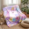 Unicorn Castle Rainbow Theme blanket Lightweight Warm Flannel Blanket Decorative Throw Blanket for Home Decoration